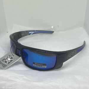 Choppers Model 6765 Wrap Sunglasses UV400 Protection Men’s Biker Style Mirrored